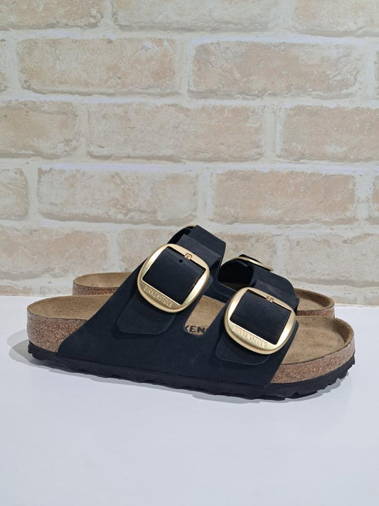 Arizona Big Buckle Black Nubuck Regular