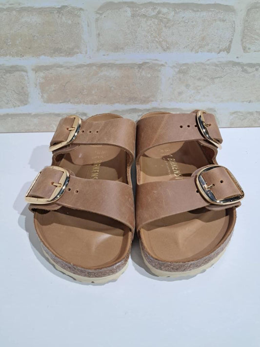 Arizona Big Buckle Cognac Oiled Leather Regular