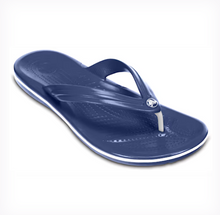 Load image into Gallery viewer, Navy Croc Band Thong