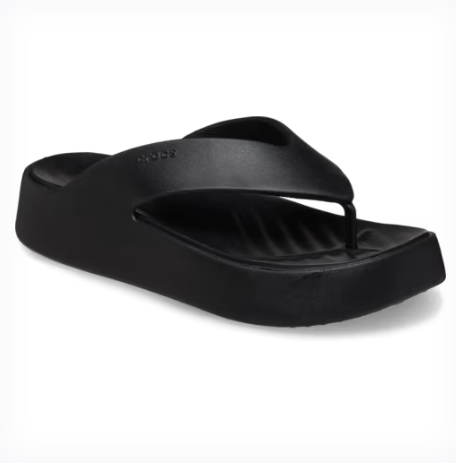 Black Getaway Platform Thong - Adults