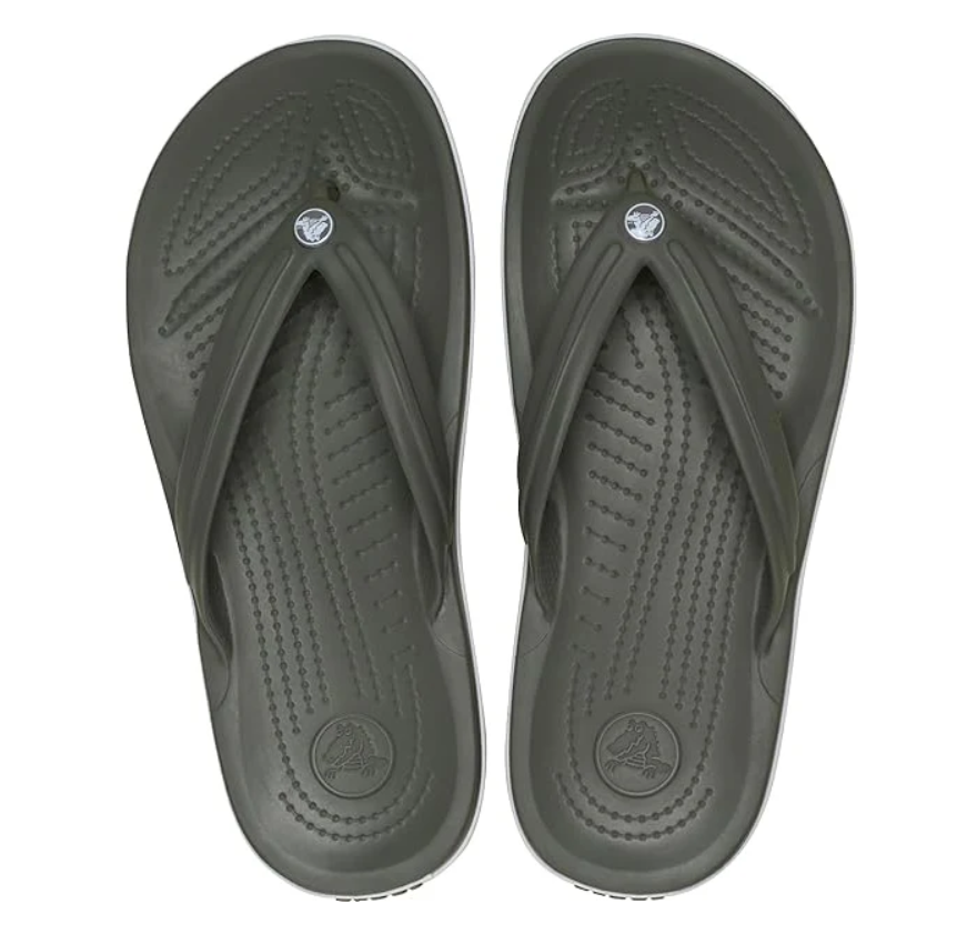 Dark Olive Croc Band Thong