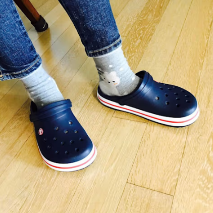 Navy Crocband Clog - Adult