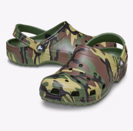 Camo Army Green Classic Clog - Adults