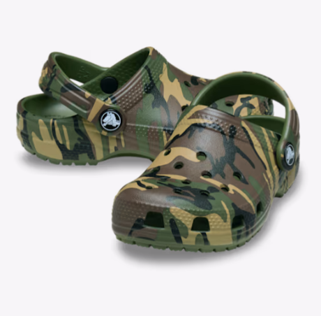 Camo Army Green Classic Clog - Toddlers