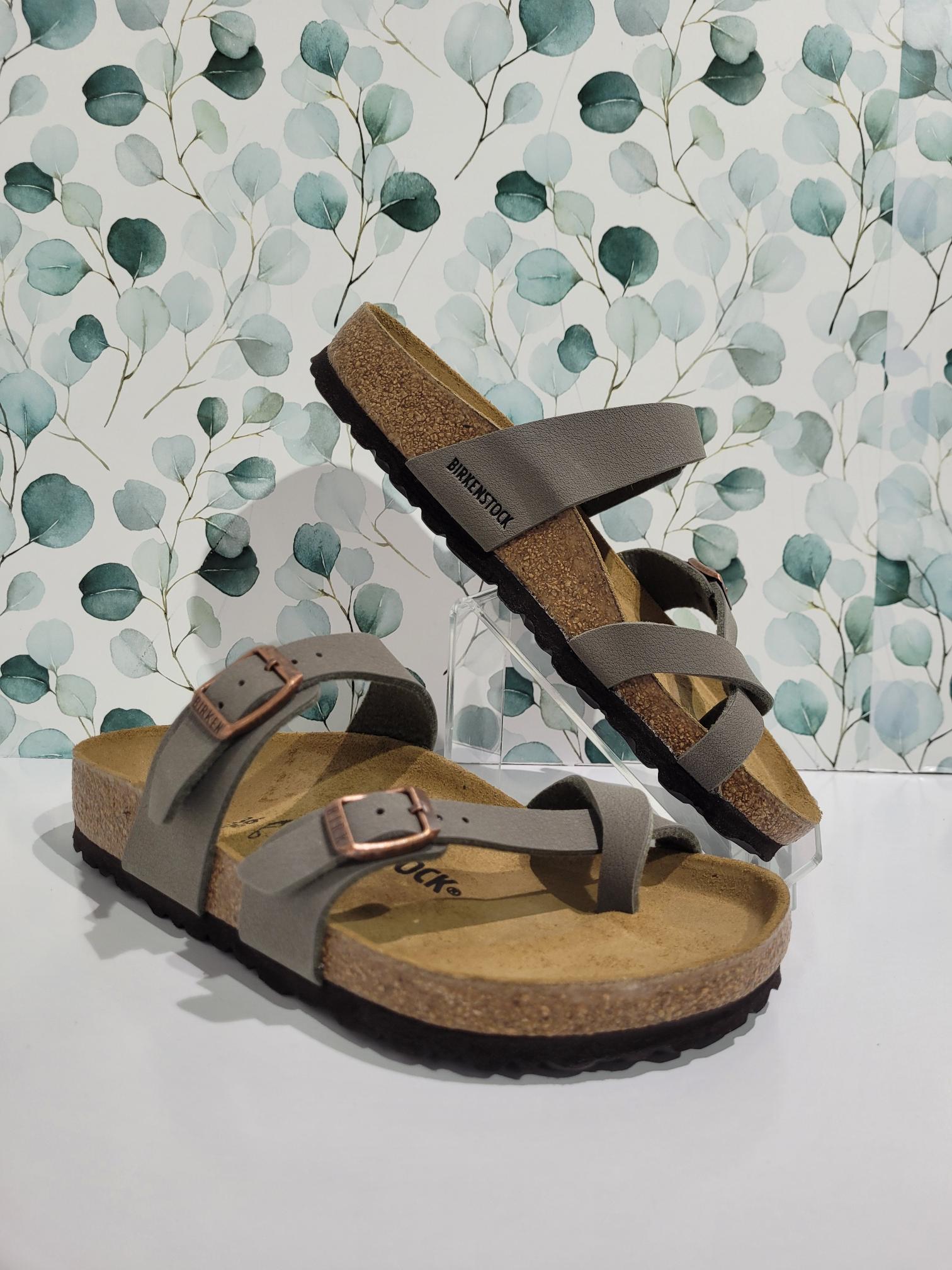 Birkenstock mayari cross strap sandals stone online