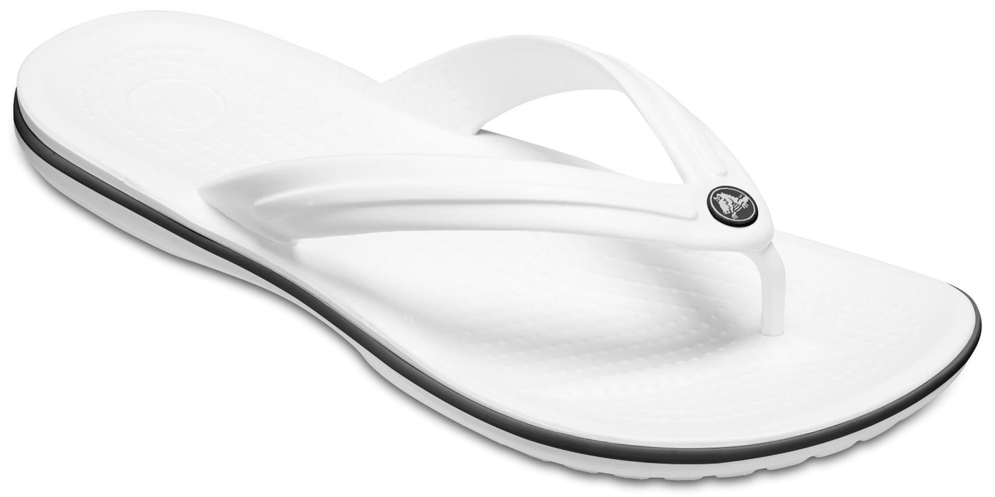 White Croc Band Thong