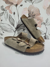 Load image into Gallery viewer, Arizona Taupe Suede Regular by Birkenstock
