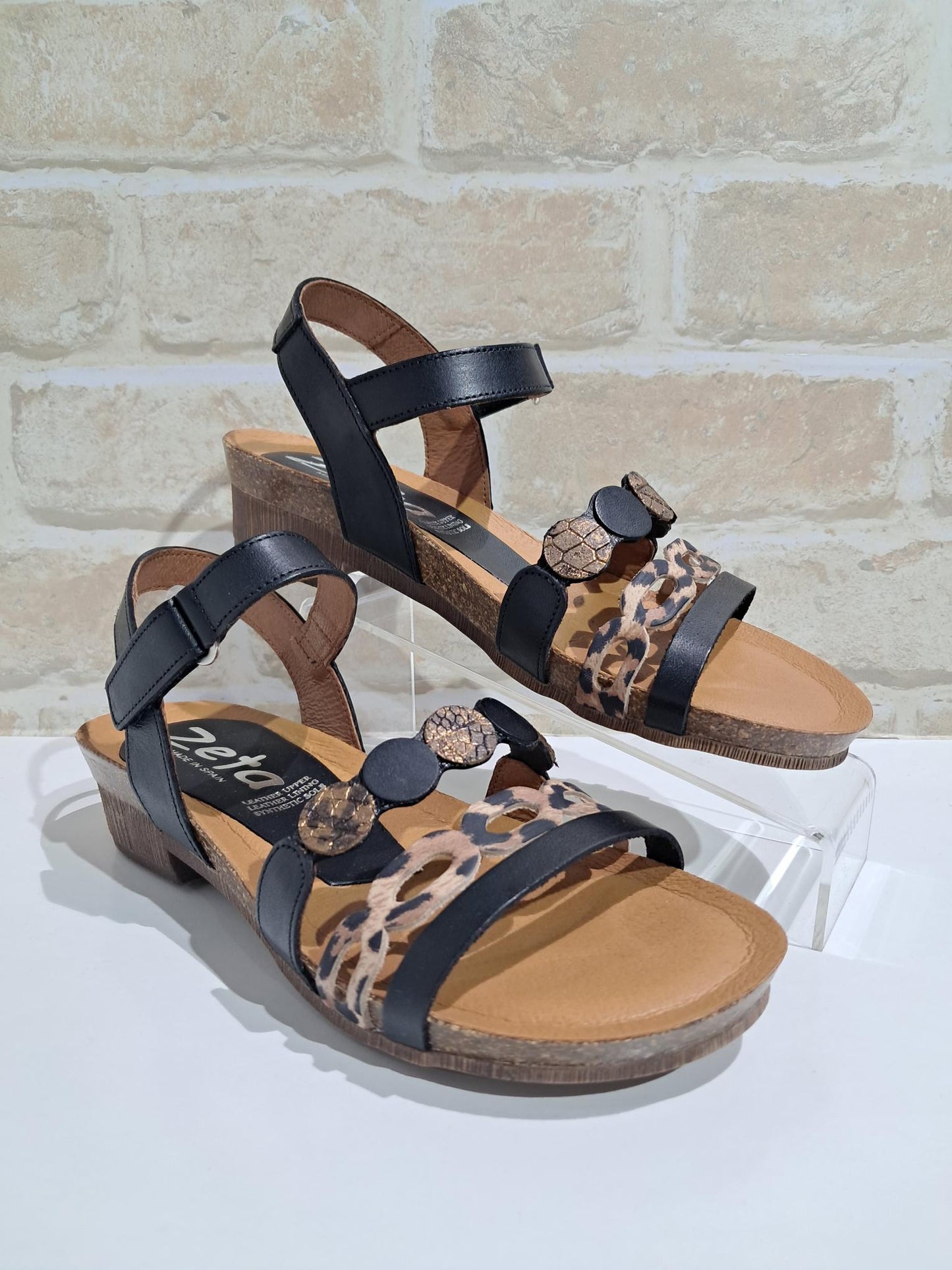 Idalia Negro/Leopard/Bruciato