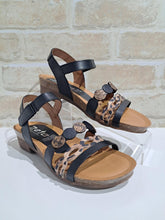 Load image into Gallery viewer, Idalia Negro/Leopard/Bruciato
