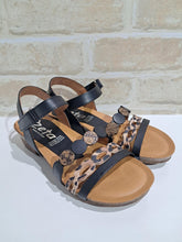 Load image into Gallery viewer, Idalia Negro/Leopard/Bruciato
