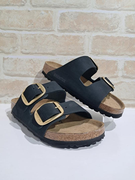 Arizona Big Buckle Black Nubuck Regular