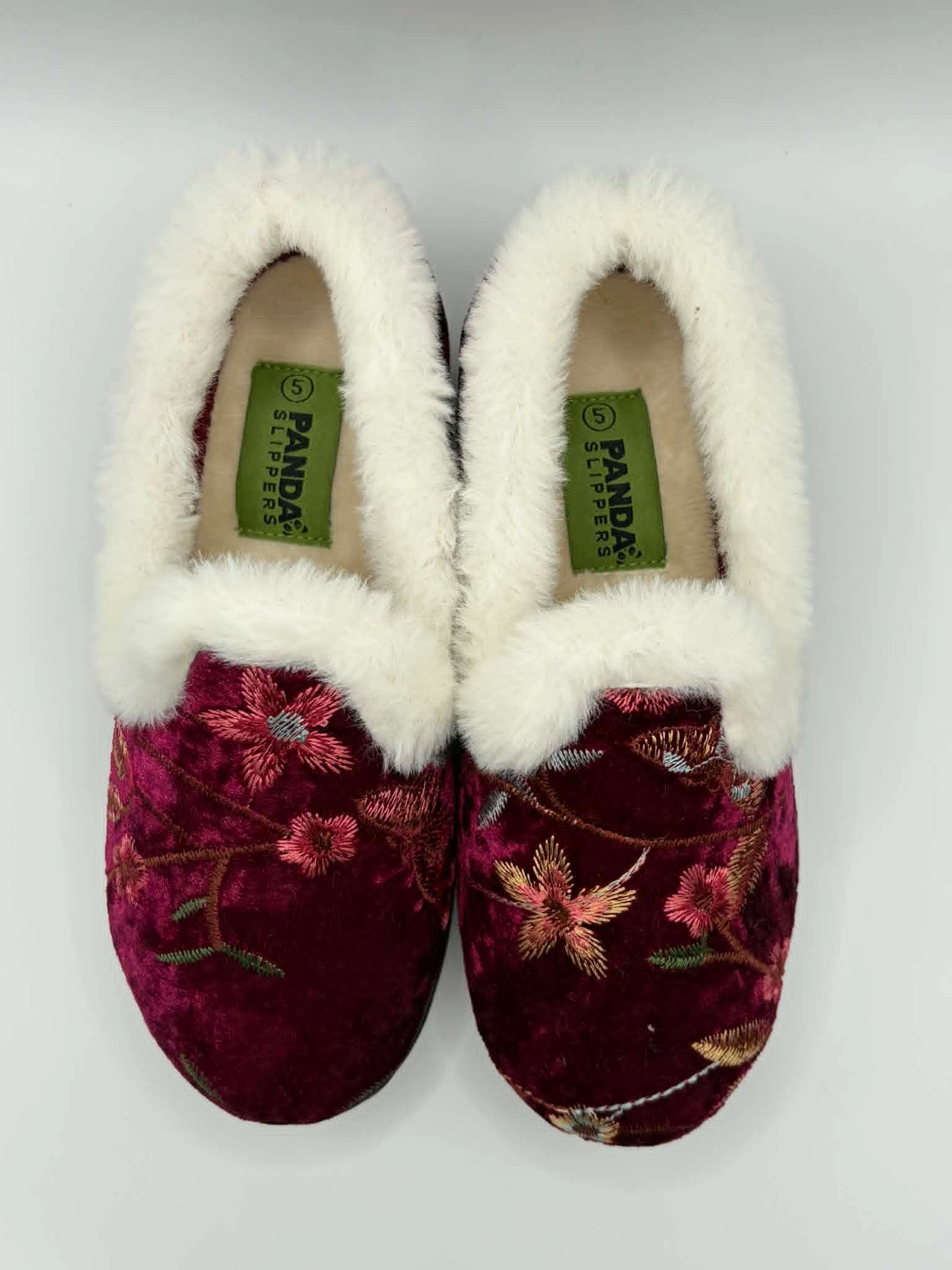 Emille Burgundy Embroidery