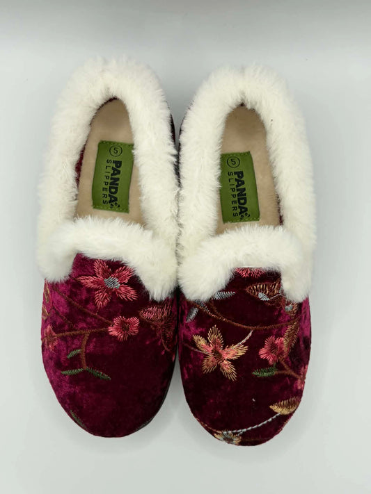 Emille Burgundy Embroidery