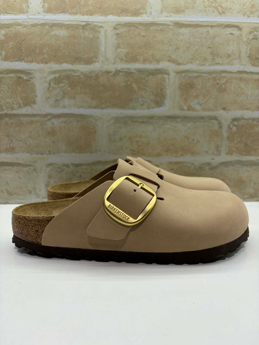 Boston Big Buckle Sandcastle Nubuck Leather Narrow