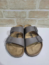 Load image into Gallery viewer, Arizona Saffiano Concrete Grey Birko Regular by Birkenstock
