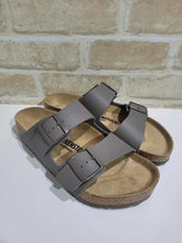 Load image into Gallery viewer, Arizona Saffiano Concrete Grey Birko Regular by Birkenstock
