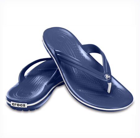 Navy Croc Band Thong