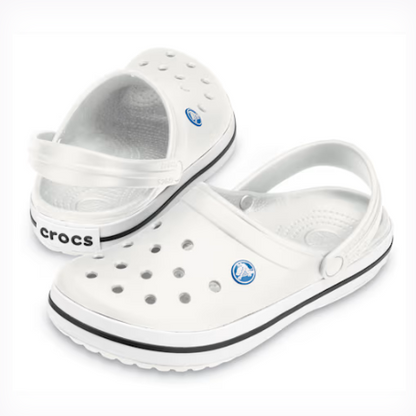 White Crocband Clog - Adult