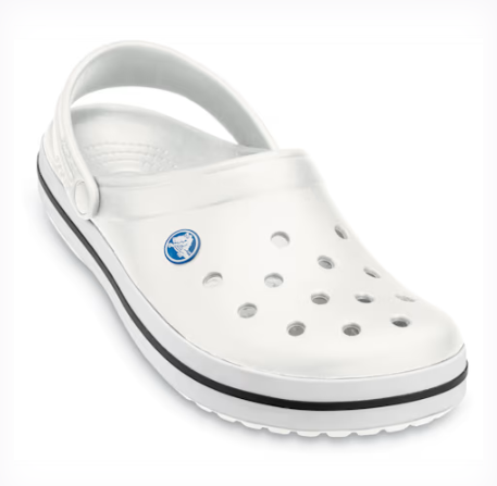 White Crocband Clog - Adult
