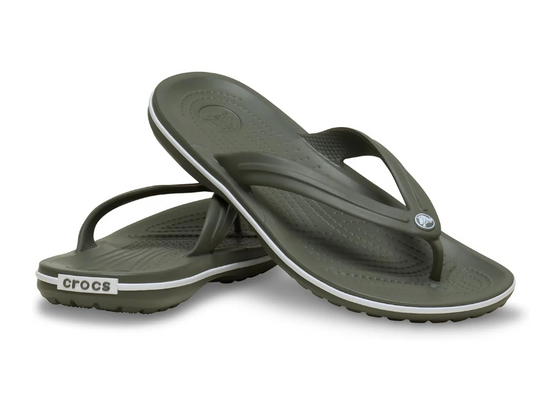 Dark Olive Croc Band Thong