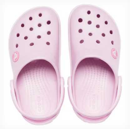 Ballerina Pink Croc Band Clog - Kids