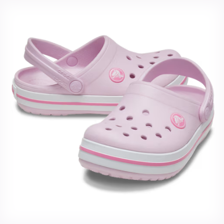 Ballerina Pink Croc Band Clog - Toddlers