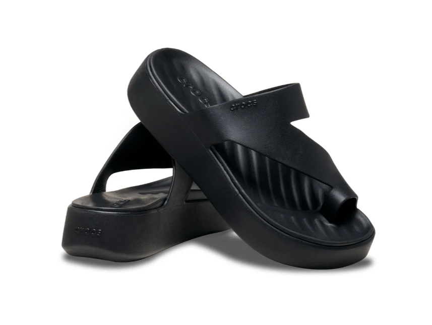 Black Getaway Toe Loop Slide - Adult