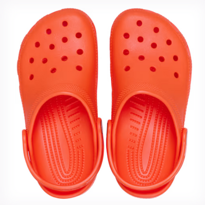 Shocking Orange Classic Clog - Toddler