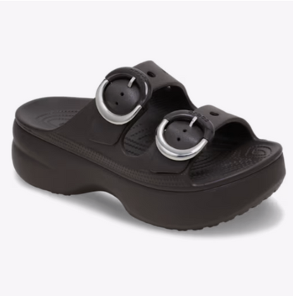 Espresso Dipped Buckle Saturday Sandal Platform
