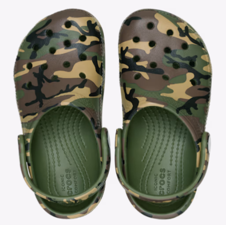 Camo Army Green Classic Clog - Toddlers