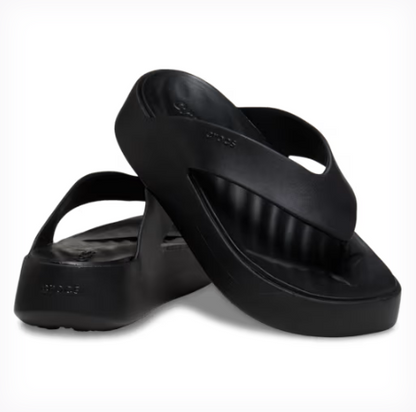 Black Getaway Platform Thong - Adults