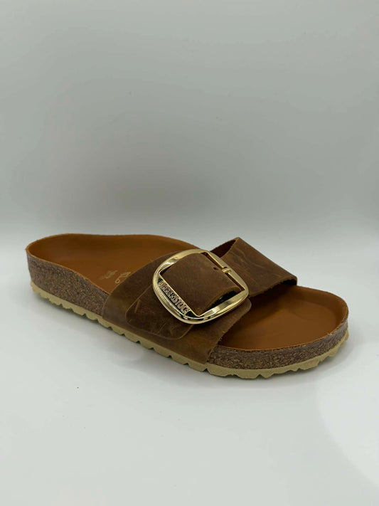 Madrid Big Buckle Cognac Oiled Leather Regular