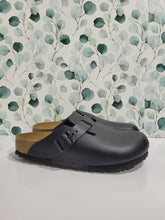 Load image into Gallery viewer, Boston Black Leather Narrow by Birkenstock
