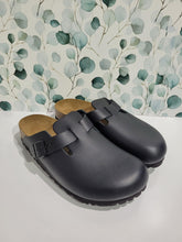 Load image into Gallery viewer, Boston Black Leather Narrow by Birkenstock
