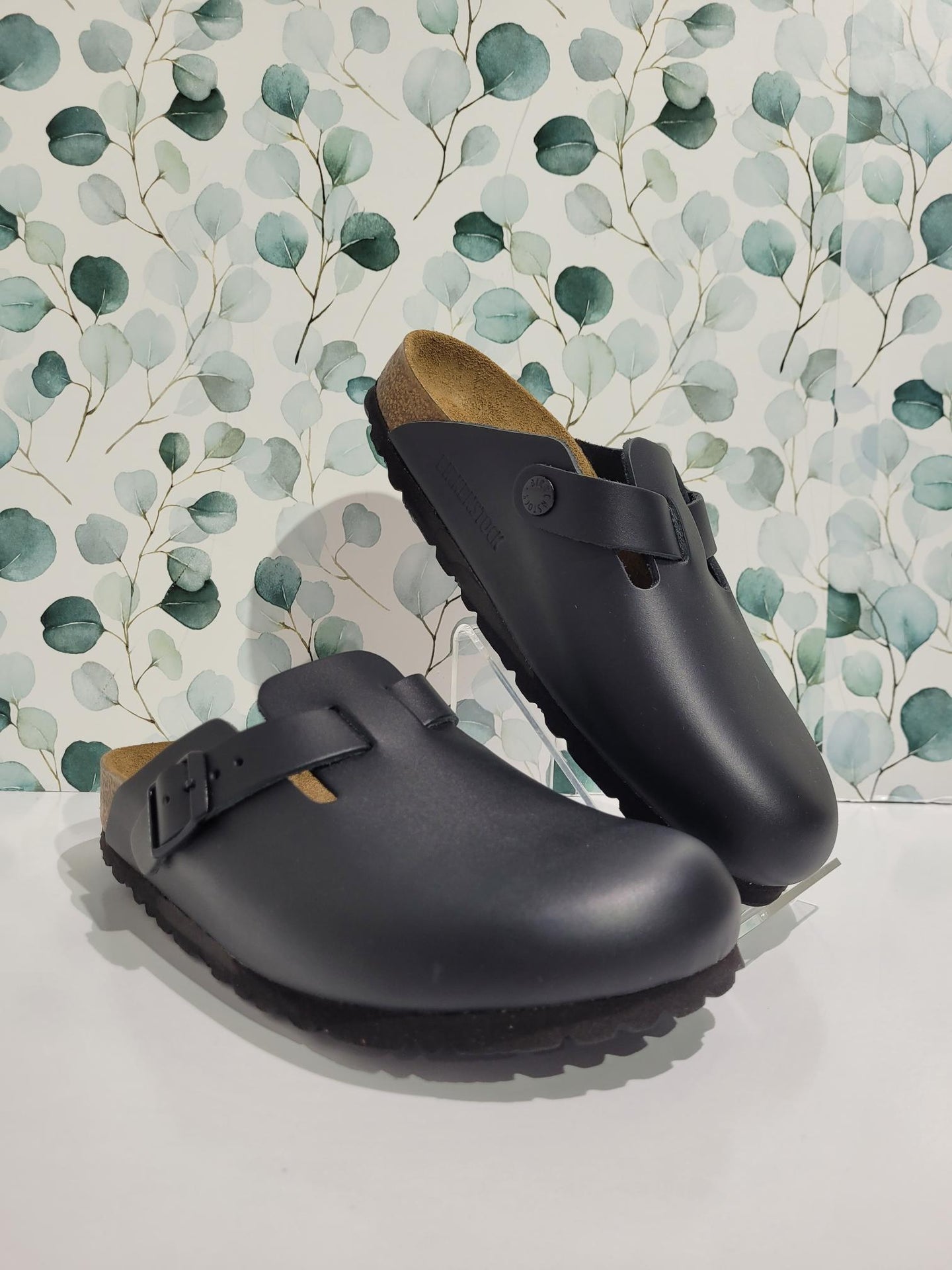 Boston Black Leather Narrow by Birkenstock