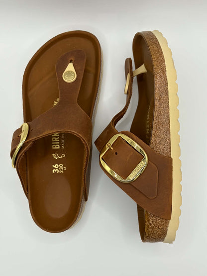 Gizeh Big Buckle Cognac Oiled Regular