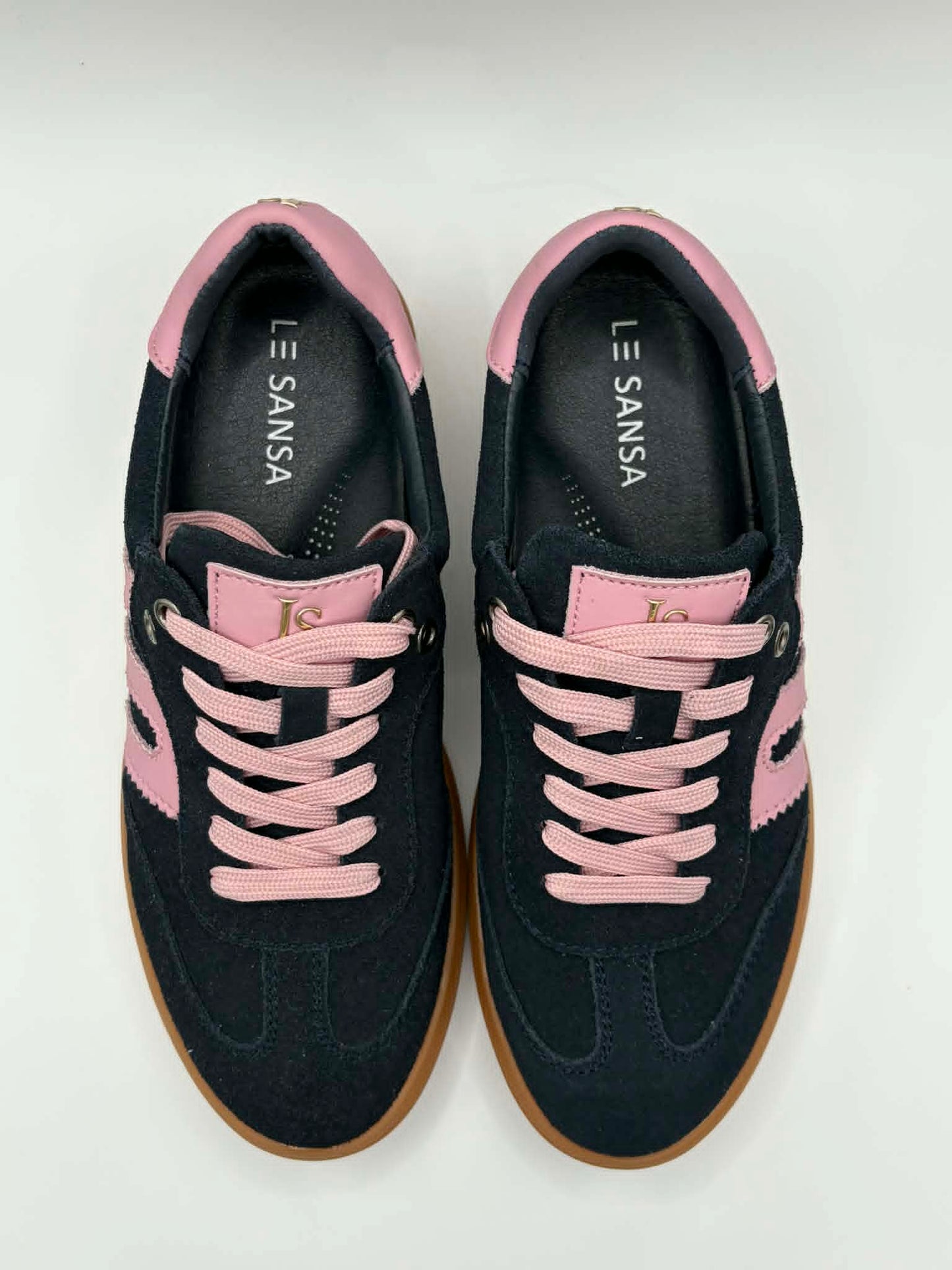 Juno Navy Suede/Baby Pink