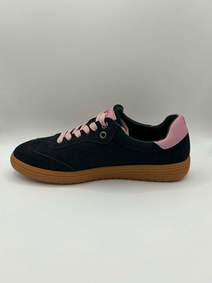 Juno Navy Suede/Baby Pink